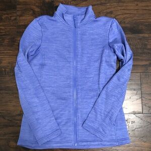 Running zip up thermal sweater